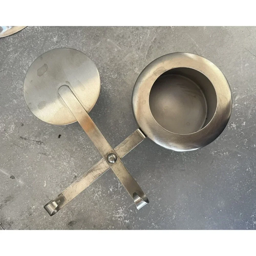 VTG Oneida Northland Satin Stainless‎ Fondue Pot Wooden Handle 2 Qt Forks